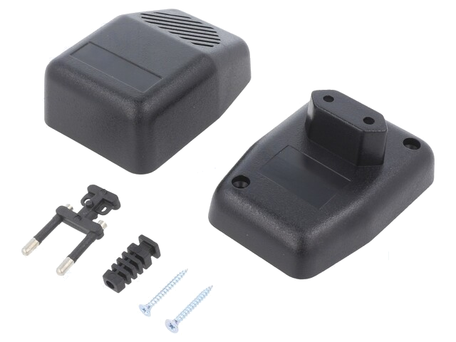 Behuizing: voor voedingseenheid; X: 62mm; Y: 85mm; Z: 50mm; ABS Behuizing: voor voedingseenheid; X: 62mm; Y: 85mm; Z: 50mm; ABS